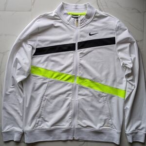 Nike Men's White and Black Jacket